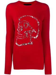 Philipp Plein свитер с декором Skull
