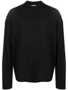 Jil Sander пуловер оверсайз с круглым вырезом