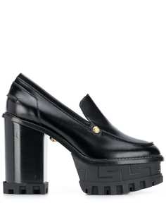Versace туфли на блочном каблуке
