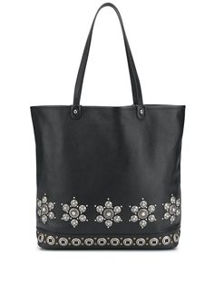 Etro сумка-тоут с заклепками в форме цветов