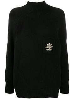 Ermanno Scervino джемпер с вышивкой на кармане