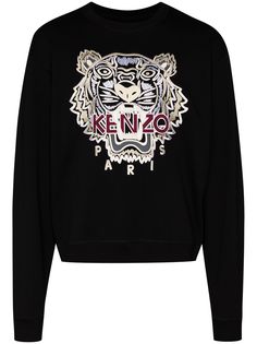 Kenzo толстовка с принтом Tiger