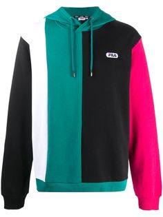Fila худи с логотипом и вставками