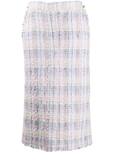 Thom Browne твидовая юбка с завышенной талией