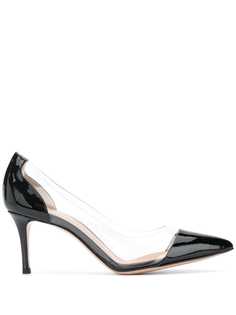 Gianvito Rossi туфли-лодочки с заостренным носком и прозрачными вставками