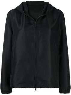 Valentino куртка с капюшоном и логотипом VLogo