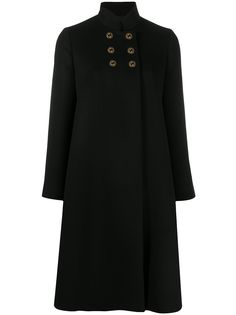 Gucci двубортное пальто средней длины