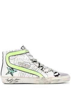 Golden Goose высокие кеды Slide