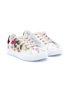 Monnalisa кроссовки с принтом Mickey