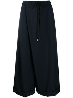 Marni укороченные брюки широкого кроя
