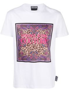 Versace Jeans Couture футболка с круглым вырезом и логотипом