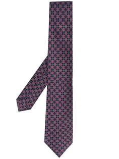 Kiton галстук с геометричным принтом