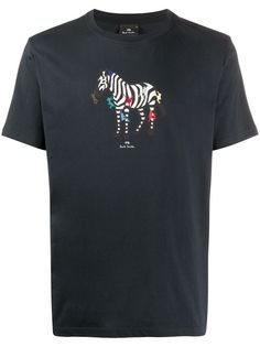 Paul Smith футболка с принтом Zebra Climb