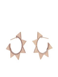 BONDEYE JEWELRY серьги-кольца Venus. из розового золота с бриллиантами