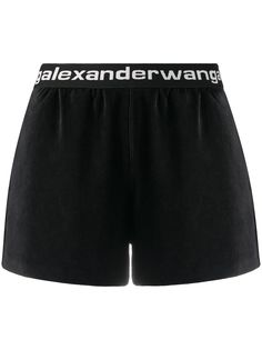 T By Alexander Wang спортивные шорты с завышенной талией