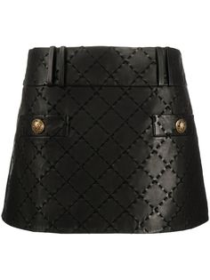 Balmain юбка с декоративной строчкой