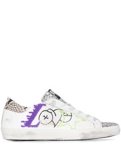 Golden Goose кеды Superstar с блестками