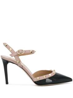 Valentino Garavani туфли Rockstud 85 с ремешком на пятке