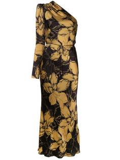 Rebecca Vallance платье Roswell на одно плечо с цветочным принтом