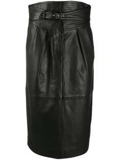 Alberta Ferretti юбка с завышенной талией и поясом