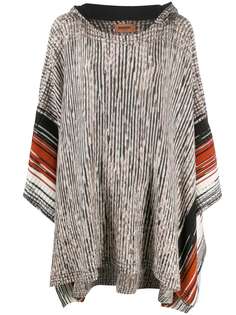 Missoni джемпер асимметричного кроя с капюшоном