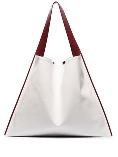 Jil Sander объемная сумка-тоут с контрастными вставками