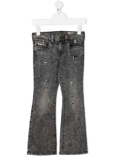 Diesel Kids расклешенные джинсы с завышенной талией
