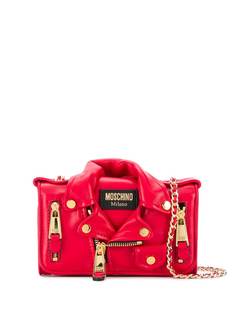 Moschino сумка через плечо в форме байкерской куртки