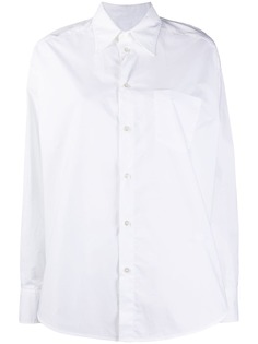 MM6 Maison Margiela рубашка с вышитым логотипом