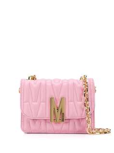 Moschino стеганая сумка на плечо с логотипом