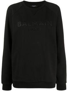 Balmain толстовка с вышитым логотипом