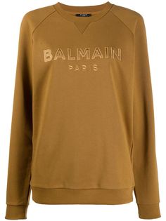 Balmain толстовка с вышитым логотипом