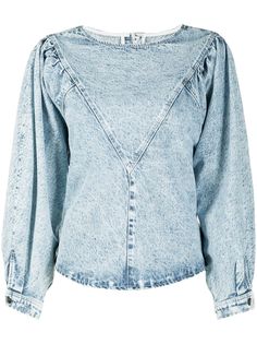 Isabel Marant джинсовый топ из вареного денима