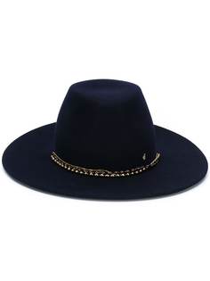 Maison Michel шляпа-федора с цепочкой