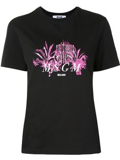 MSGM футболка с логотипом