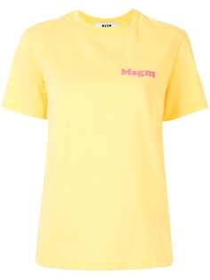 MSGM футболка с логотипом