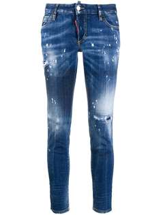Dsquared2 укороченные джинсы Jennifer с эффектом потертости