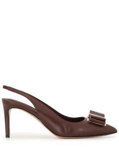 Salvatore Ferragamo туфли с ремешком на пятке и бантом