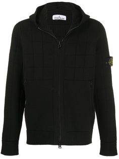 Stone Island трикотажное худи на молнии