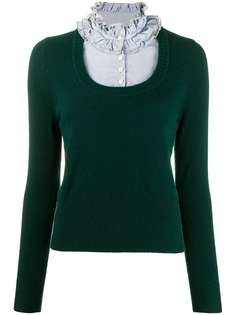 Sandro Paris многослойный джемпер с оборками