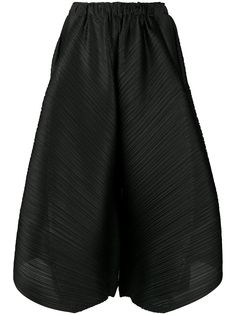 Pleats Please Issey Miyake плиссированные шорты широкого кроя