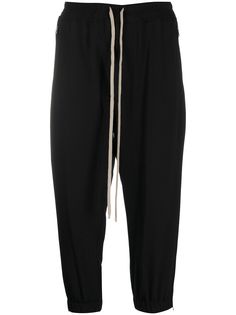 Rick Owens укороченные брюки с кулиской и молнией