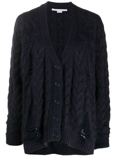 Stella McCartney кардиган фактурной вязки