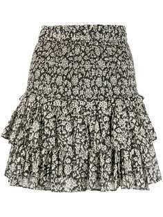 Isabel Marant Étoile юбка с цветочным принтом и оборками