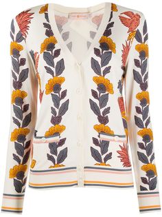 Tory Burch кардиган с цветочным принтом