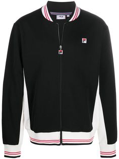 Fila спортивная куртка с отделкой в рубчик