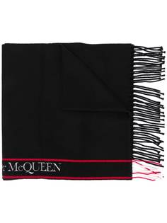 Alexander McQueen шарф с бахромой