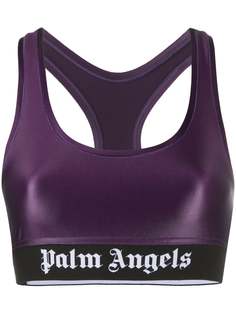 Palm Angels спортивный бюстгальтер с логотипом