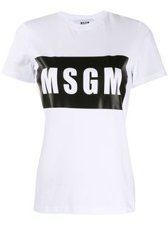 MSGM футболка с логотипом