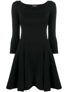 Dsquared2 расклешенное платье с U-образным вырезом
